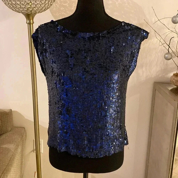 Alice + Olivia silk sequins blouse size small - Picture 1 of 5